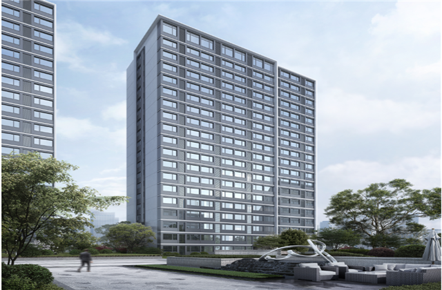 杭州市首座近零能耗住宅建筑临安太阳集团tcy8722宸锦学府主体结顶